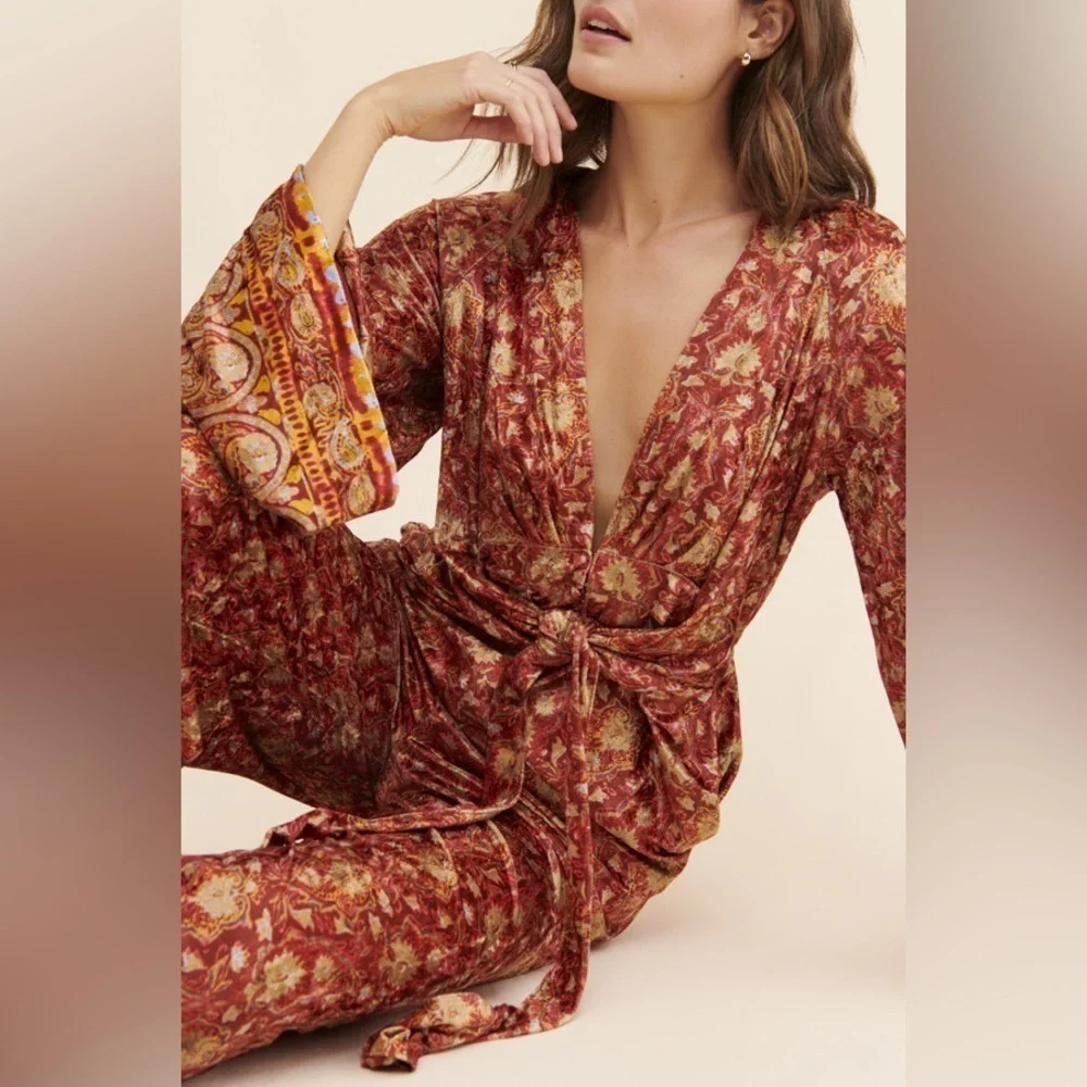 Free people Harper Printed One Piece jumpsuit